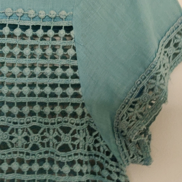 LEBEL RITU KUMAR Torqiouse Cotton Top - Picture 4 of 7